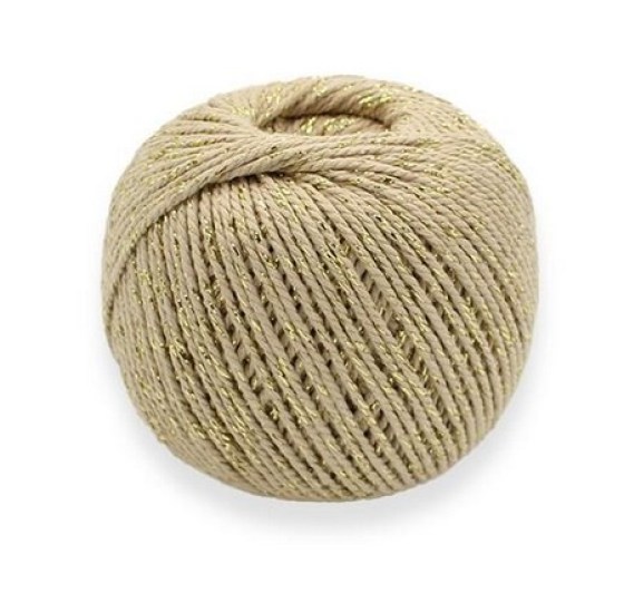 Deko-Kordel Cotton Lurex Twist, 4mm